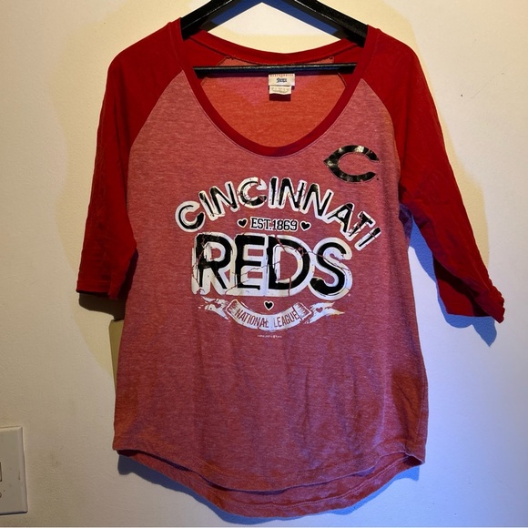MLB Merchandise By Campus Lifestyle Women's Cincinnati Reds Shirt Size Medium. - Picture 1 of 5